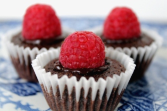 GF Raspberry Chocolate Cupcakes
